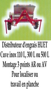 Distributeur d'engrais HUET