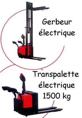 Gerbeur et transpalette électriques