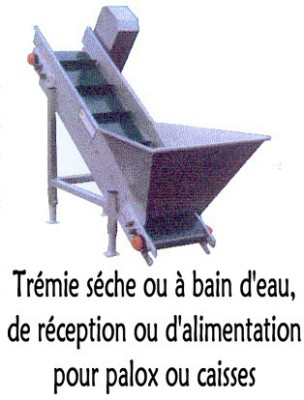 Trémie séche ou à bain d'eau