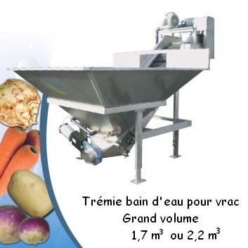 Trémie bain d'eau pour vrac grand volume