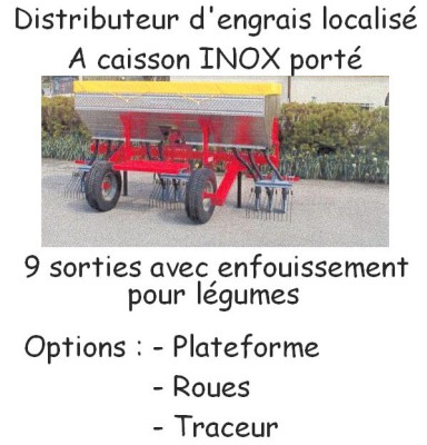 Distributeur d'engrais localisé 