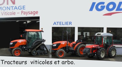 Tracteurs viticoles et arbo.