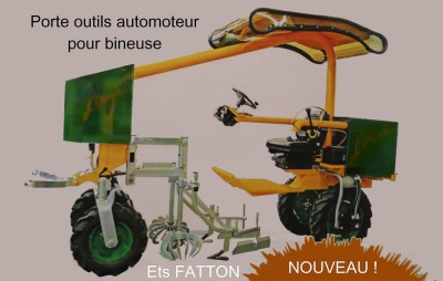 Porte outils automoteur pour bineuse