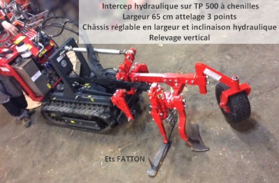 Intercep hydraulique sur TP 500 à chenilles