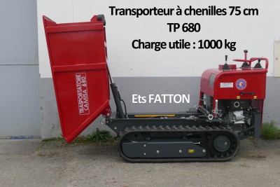 Transporteur à chenilles 75 cm