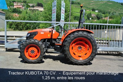 Tracteur KUBOTA 70 CV.