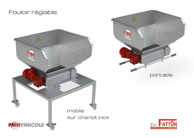 Fouloir portable et mobile PMH