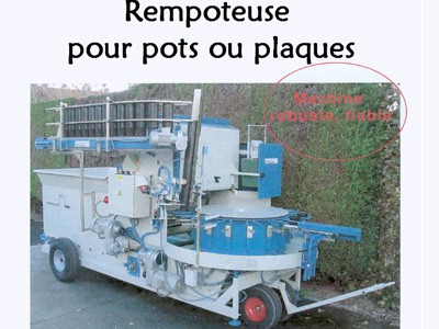 Rempoteuse pour pots ou plaques