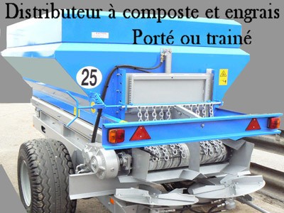 Distributeur à compost et engrais