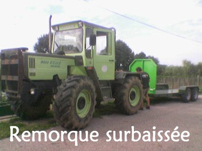 Remorque surbaissée