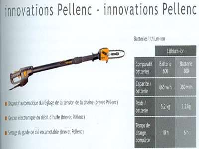 Tronçonneuse à batterie PELLENC