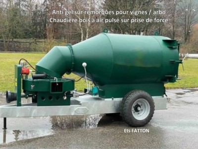 Antigel sur remorque pour vignes / arboriculture