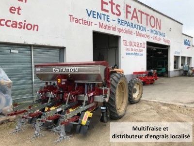 Multifraise et distributeur d'engrais localisé