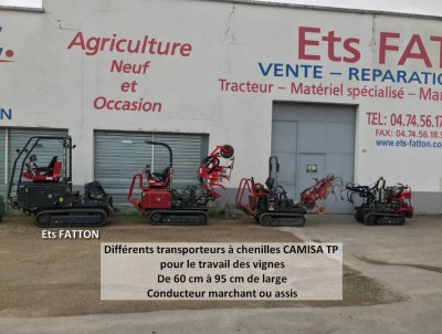 Transporteurs à chenilles CAMISA TP pour travail des vignes