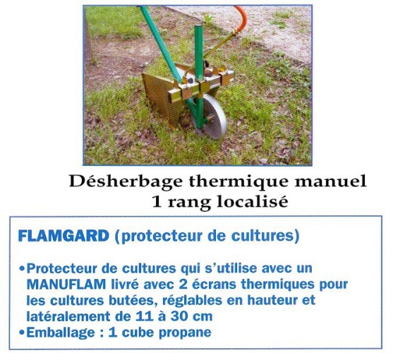 Désherbage thermique manuel légumes