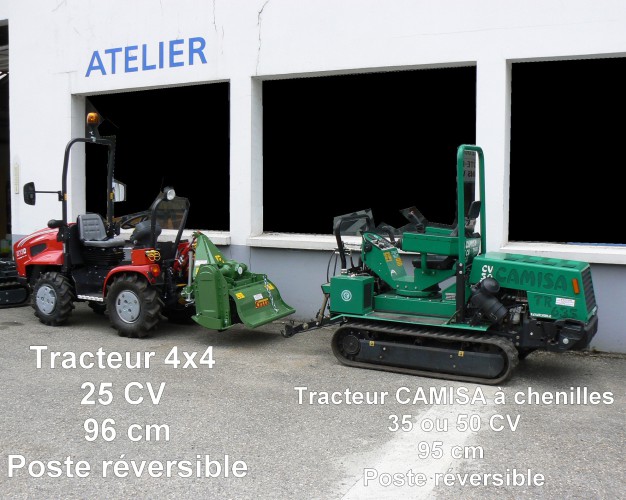 Différents tracteurs